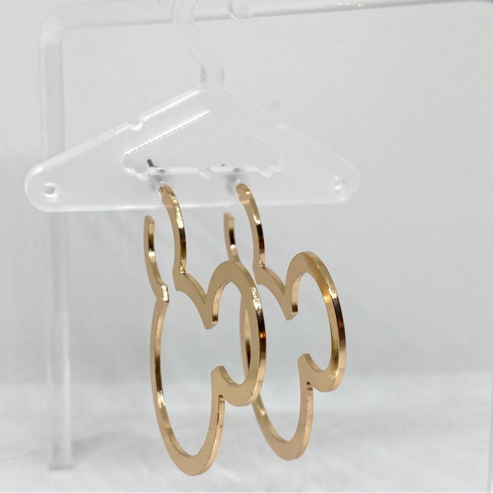 🧿SUPER SALE; PRICE FIRM🧿
Mouse hallow hoop earrings 🖤 - Picture 4 of 11